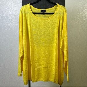 G by Giuliana Women’s Yellow Long Sleeve Top Size 3X